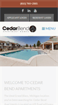 Mobile Screenshot of mycedarbendapts.com